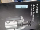 Fohere Juicer Extractor Stainless Steel GS-332E 1000W Open Box Free Shipping. Price: $52.99.