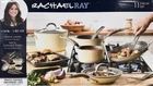 Rachael Ray 11- Piece Nonstick Cookware Set (almond) New. Price: $149.00.