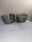 Wear-ever Deep 4 & 5 Quart Aluminum Sauce Pans Pots W/ Lid Camping Vtg Used. Price: $38.97.