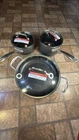 Cuisinart 3 Piece Chefs Classic Nonstick Hard Anodized Saucepan W/cover New. Price: $110.00.