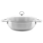 Chantal Induction 21 Steel 5 Qt. Chef's Pan W/ Glass Lid New. Price: $172.95.