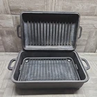 Emeril By All-clad Cast Iron Stove Top SMOKER-5 1 With Lid Baking Cooking Used. Price: $79.98.