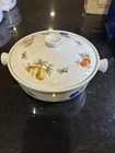 Vtg Andrea By Sadek Fruit Oven Table Cookware Baking Dish Handles W/lid 7241 Used. Price: $26.99.