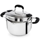 Stainless Steel Stock Pot With Pour Spout & 3.7 Quart, Silver. Price: $60.99.