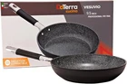 Daterra Cucina - 9.5" Nonstick Ceramic Frying Volcanic Black Speckled Stone New. Price: $109.98.