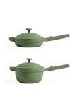 Our Place Mini Home Duo Pot Bundle Multi Functional Cookware Set Color Sage New. Price: $195.99.