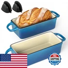 Bigfit 2 1 Cast Iron Bread Loaf Pan Lid 3.4QT 9X5 Inch Dutch Oven For New. Price: $74.12.