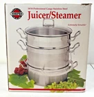 Steamer/juicer Stainless Steel Norpro 11QTS/10.4L, 4QTS/3.8L, 8.5QTS/8L - New. Price: $169.99.