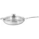 Demeyere Essential 5-PLY 12.5-INCH Stainless Steel Fry Pan With Lid New. Price: $249.95.
