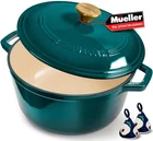 Mueller Duracast 6 Quart Enameled Iron Dutch Oven Pot With Lid, Sourdoug... New. Price: $77.92.