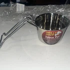 Grilly Goat Caddy Sauce Pot New Steel Bowl Holder Basting Tongs 2 Cup Capcity. Price: $6.50.