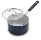 Greenpan X Bobby Flay 2.5QT Nonstick Saucepan With Glass Lid, Pfas-free Diamond New. Price: $28.00.