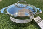 New Viking 3-PLY Stainless Steel Soup Pot & Glass Lid 4QT/3.8L Quarts Freeship. Price: $83.99.