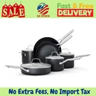 Calphalon Hard-anodized Nonstick 10-PIECE Cookware Set New. Price: $168.68.