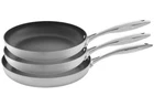 Scanpan Ctx 3-PIECE Fry Set 8" -9.45"- 11.02" (20 +24 28 Cm) New. Price: $356.40.