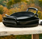 Creuset Alpine Outdoor Enameled Cast Iron 3-PIECE Cookware New. Price: $295.67.