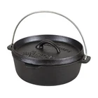 Stansport Pre-seasoned Cast Iron Dutch Oven Flat BOTTOM-2 Qt New. Price: $41.43.