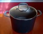 Anolon Advanced Hard-anodized Non-stick 10 Qt Stock Pot With Tempered Glass Lid Used. Price: $52.00.
