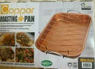 Copper Roasting Pan With Nonstick Rack, New Bo. Price: $26.99.