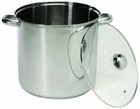 Brand New Excelsteel Stainless Stockpot Encapsulated Base, 20 Qt W/ Lid. Price: $59.87.