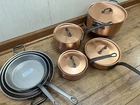 Falk Copper Pots Pans Unused New $4500. Price: $3429.95.