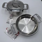 Nwt All Clad Stainless Steel Mini 1/2 Qt Dutch Oven And 6" Gratin Pan New. Price: $60.59.