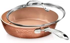 Gotham Steel Hammered 10 Inch, Non-stick Frying Pan With Lid, Ceramic Cookware New. Price: $25.99.