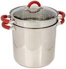 Excelsteel 8 Qt Stainless Pasta Cooker Stock Pot - Induction Ready New. Price: $60.22.
