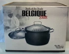 Nos Belgique Elite 8 Quart Strainer Pot Hard Anodized With Locking Straining Lid New. Price: $89.00.