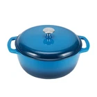 7.3 Quart Enameled Cast Iron Dutch Oven Pot With Lid Blue Safe Heavy-duty Dual New. Price: $124.99.