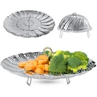 Sayfine Vegetable Steamer Basket, Premium Extra Large ( 6.5" To 11"), Silver New. Price: $26.11.
