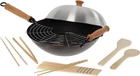 Joyce Chen 22-9938, Pro Chef 14 Inch 10 Piece Excalibur Non-stick Wok Set New. Price: $161.99.