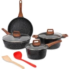 Eslite Life Nonstick Cookware Sets, 9 Pcs Granite Coating Pots And Pans Kitc New. Price: $78.29.