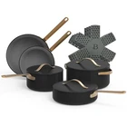Beautiful 12-PIECE Ceramic Nonstick Cookware Set Black Sesame New In Box. Price: $119.99.