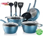 Nutrichef 11 Pc Pots And Pans Set - Non Stick Cookware With Ceramic Coating, New. Price: $124.81.