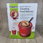 New Presto Nomad Electric Traveling Food Mason Jar Lunch Warmer 06015 Red U-15E. Price: $34.88.