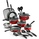 Tramontina 18 Piece Non-stick Cookware Set Red Primaware Complete Kitchen New. Price: $48.97.