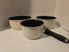 T-fal Cookware Pot Ingenio Armaral Cream Set 4 Piece, Oven Safe Made France Used. Price: $76.50.