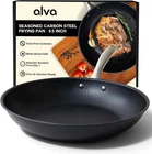 Alva Black Angus 9.5 Carbon Steel Frying Pan, New. Price: $145.96.