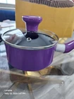 T-fal Nonstick Cookware 1-QT. Purple Saucepan With Glass Lid Euc Used. Price: $12.99.
