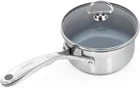 Chantal SLIN35-140C Induction 21 Steel Saucepan, Quarts, Ceramic Coated New. Price: $168.20.