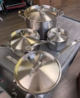 Tramontina Stainless Steel Silver 8 Pc Cookware Set Pots Pans Lids New. Price: $169.95.
