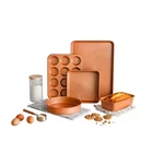 Gotham Steel Bakeware Set Baking Cookie Sheet Cake Pan Copper Non Stick 5 Piece New. Price: $47.12.