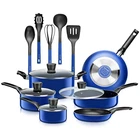 Serenelife SLCW15BLU 15-PIECE Set Kitchenware Pots & Pans Basic New. Price: $96.99.