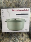 Kitchenaid Enameled Cast Iron Dutch Oven, 6 Quart, Pistachio Brand New Sourdough. Price: $105.77.