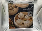 New Miu 10" 2-TIER Bamboo Steamer Basket With Stainless Steel Ring Adapter. Price: $24.87.