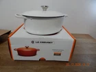 Creuset Oval Casserole Cocotte 31CM 6.3L Shiny White Enamel Cast Iron New. Price: $299.99.