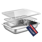 Wagensteiger Stainless Steel Food Prep Container Set With Rack & Transparent ... New. Price: $33.52.