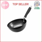 Ecolution Non-stick Carbon Steel Wok With Soft Touch Riveted Handle, 8",BLACK New. Price: $21.34.
