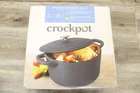 Crockpot Artisan 7 Quart Enameled Cast Iron Dutch Oven In Matte Navy Blue New. Price: $98.99.